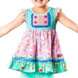 Matilda Jane The Adventure Begins Puddle Jumper Tank Top Girls 6 Boho Kidcore